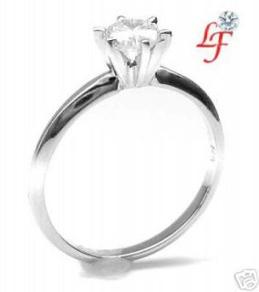 64 F VS2 Round Cut Diamond Solitaire Engagement Ring