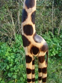wood statue name extra large tall natural wooden giraffe statue