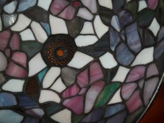 Stained Slag Glass Leaded Replacement Lamp Shade