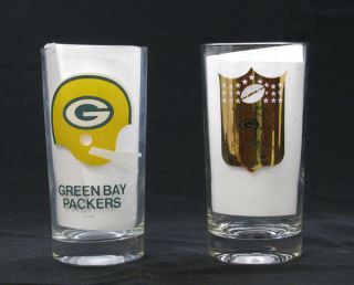 Pair of 1960s Green Bay Packer Glasses
