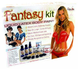 Fantasy Liquid Latex Body Paint Kit Brand New