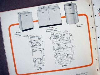 1950 GE Appliance Catalog ~ Kitchen Laundry Stratoliner Refrigerator