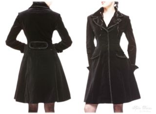 Spin Doctor Dandy Ladies New Gothic Steampunk Velvet Frock Coat