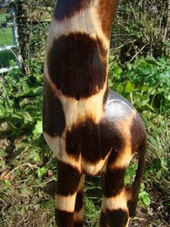 wood statue name extra large tall natural wooden giraffe statue