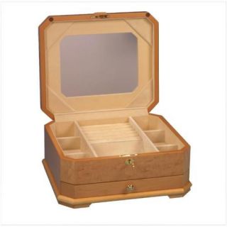 New Large Wood Wooden Jewelry Box Chest Case WomenS