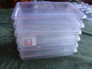 Stampin Up Clear Plastic Storage Boxes Lot of 6 Large