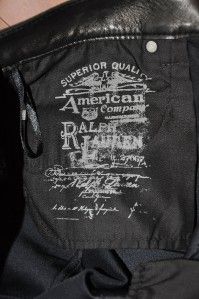 998 Ralph Lauren Thompson Women Leather Jean Pant 32