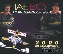 2001 Buddy Lazier Taebo Oldsmobile Dallara Indy Car Postcard
