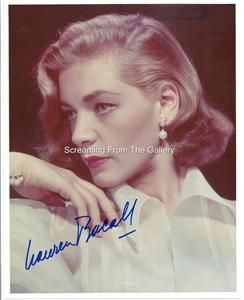 Lauren Bacall Hand Signed 8 x10 Autographed Hollywood Legend