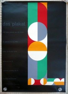 1953 Original Exhibit Poster Zurich DAS PLAKAT Warja Honneger Lavater