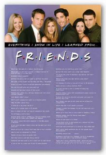 Poster Everything I Know in Life I Learned from Friends