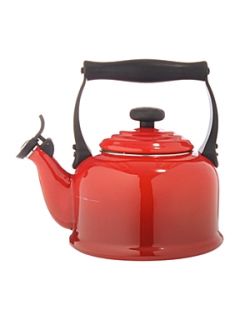 Le Creuset Cerise traditional stove whistle kettle   House of Fraser