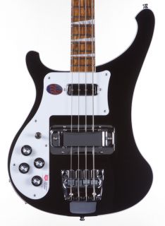 2012 Rickenbacker 4003 Bass Left Handed Jetglo Silver Tolex HSC