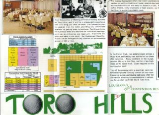 Toro Hills Hotel Brochure Leesville Louisiana
