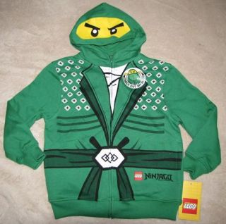 Lego Ninjago Green Ninja Fleece Zipper Hoodie Sweater Sweatshirt