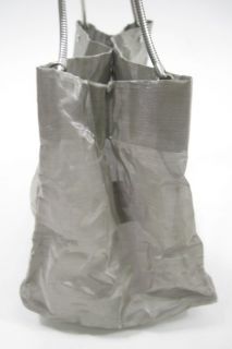 Tote Le Monde Silver Recycled Plastic Shoulder Handbag