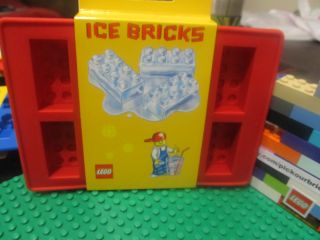 Lego 852768 Red 2x4 Bricks Silicone Ice Tray Chocolate Candy Mold