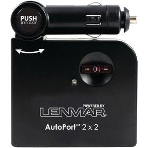 Lenmar SSPU2 Autoport DC Car Cigarette Lighter Adapter Splitter with 2