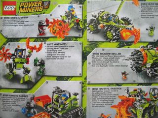 New Lego 2009 Power Miners Catalogue 8 Color Pages 8960