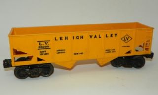 Lionel 6176 Yellow Lehigh Valley Hopper 25000 Postwar 1960s Rolling