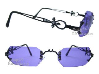 Gothic Vampire Glasse Sunglasses Dracula Goth Purple