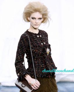 Chanel 10A $5 8K Lesage Fantasy Tweed Fringed Jeweled Suit Jacket 40