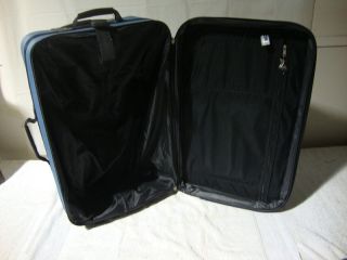 Leisure 4 Compartment Roll Around Luggage Suitcase EUC