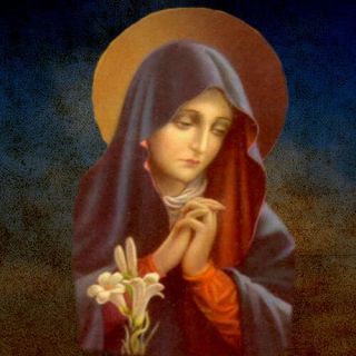 Catholic Virgin Mary OL Sorrow Cameo Pray for America Religious