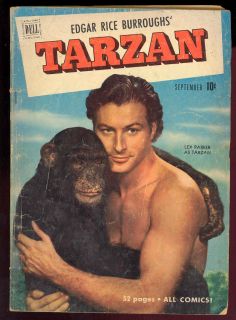 Dell Comics Tarzan 24 Lex Barker Photo Cover 1951