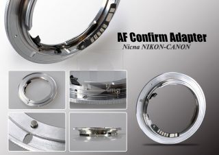 Nicna AF Confirm Lens Mount Adapter Fr Nikon Lens to Canon EOS Camera