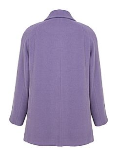 Eastex Button through coat Purple   House of Fraser