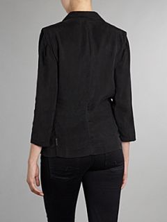 Armani Jeans Silk drape blazer jacket Black   House of Fraser