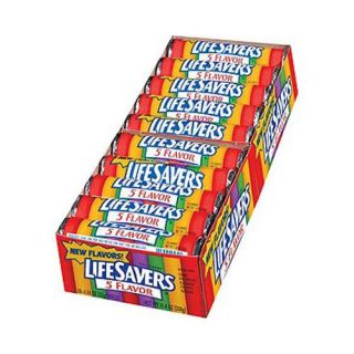 Lifesavers 5 Flavor Box 20 Rolls 1 14 Ounces Hard Candy Free Shipping