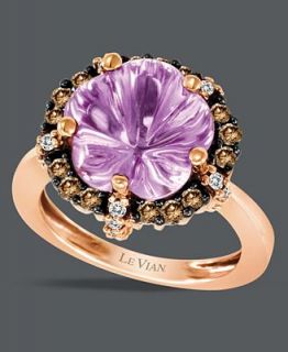 Le Vian 14k Rose Gold Ring, Purple Amethyst (3 ct. t.w.) and Brown and