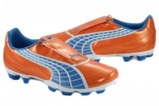 Puma V4 FG Soccer Cleats 10222303 Super Light Orange Shoes Men