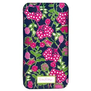 Lilly Pulitzer iPhone Phone 4G Cover Navy Bloomers