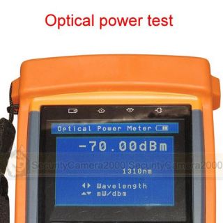 CCTV tester, Video signal intensity testing, Audio test, Optical power