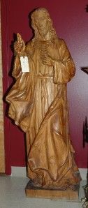 Antique Carved Figural Jesus Church Statue 11JJ16