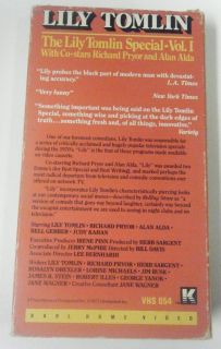 Lily Tomlin Special Vol 1 VHS Richard Pryor Alan Alda Bell Gerber 1973