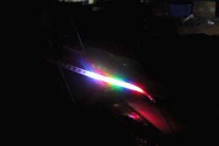 Red 2X 12 30cm Car LED Strip Light Scanner Meteor Lamp Knight Rider
