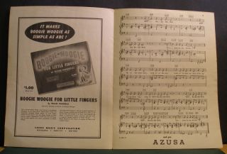 Lionel Hampton Hey Ba Ba re Bop Leeds Music Co Sheet Music 1946
