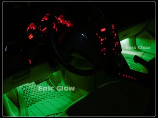 Green LED Lights Interior Neon Glow Lighting Volvo S40 S60 S80 Sedan