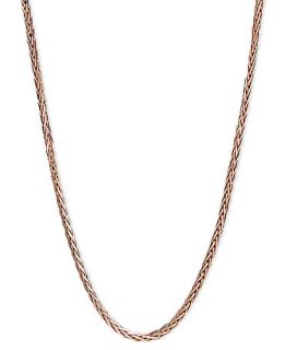 14k Rose Gold Necklace, 20 Wheat Chain   Necklaces   Jewelry
