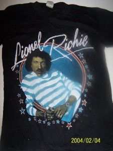Vintage Lionel Richie 80s Concert T Shirt Size Small New