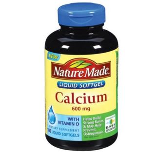Nature Made Calcium 600 MG D 100 Liquid Softgels