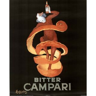 Bitter Campari Liquor Old Clown Ad Art Poster 22x28