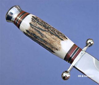 Linder Classic German Genuine Stag Dagger Blade Knife
