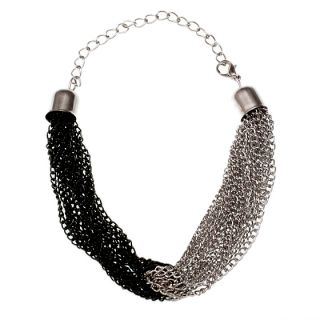 Black Silver Multi Chain Link Bracelet