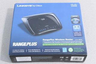 Linksys Rangeplus Wireless N WiFi Router WRT110 Cisco 4 Port 10 100
