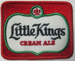 LITTLE KINGS CREAM ALE red Beer PATCH for jacket, Hudepohl, Cincinnati